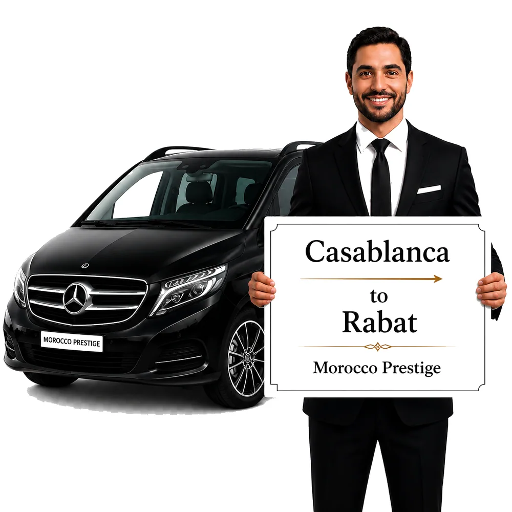 Private intercity transfer between Casablanca and Rabat